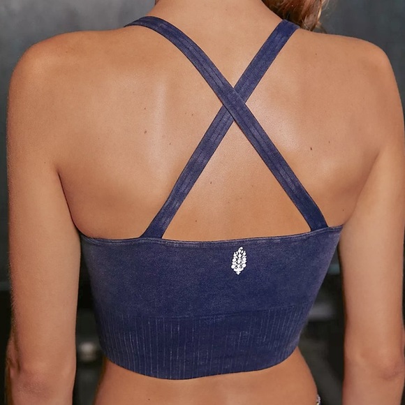 𼳠FP Movement Good Karma Crop in Deepest Navy- XS/S - Picture 4 of 12